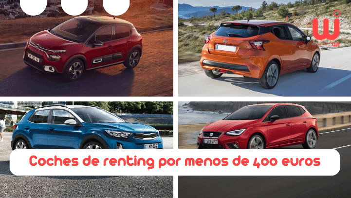mejores coches de renting por menos de 400 euros al mes